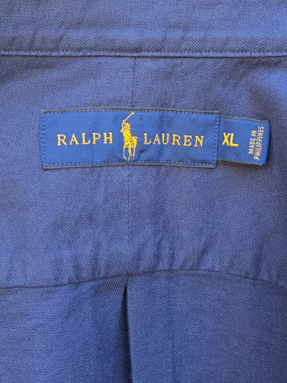 NWT-Polo Ralph Lauren Button Down LS Shirt Mens XL Navy Red Pony Orig=$98.50